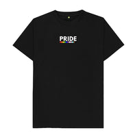 Black LGBTQ+ PRIDE T-Shirt (Black) | Gender Neutral | Organic Cotton | Produced with Renewable Energy