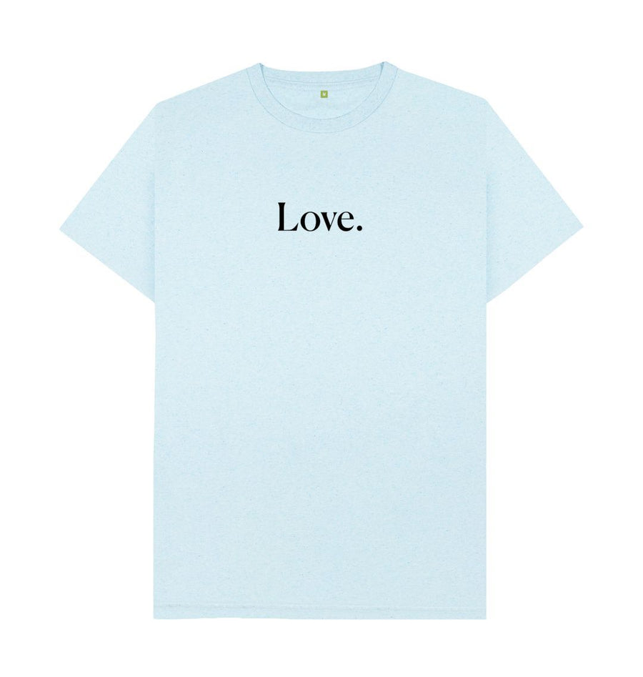 Light Blue Love | Organic, Recycled  T-Shirt | Gender Neutral