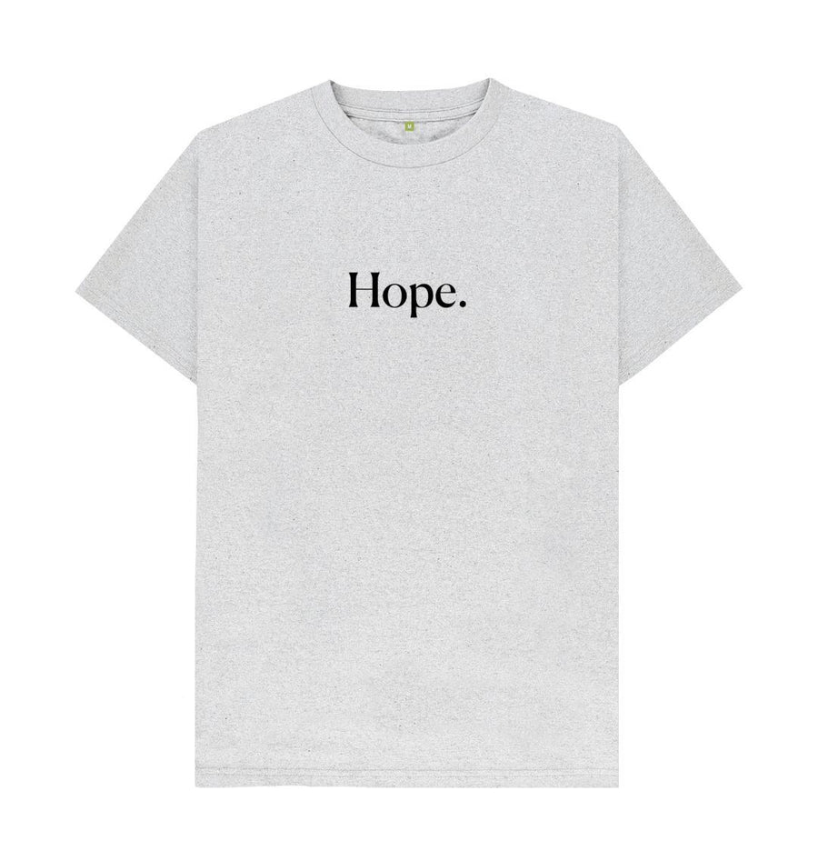 Grey Hope |  Organic, Recycled  T-Shirt | Gender Neutral