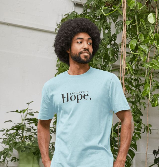 Hope T-shirt is made from organic, recycled and recyclable circular fibre, making it a sustainable choice for you and the environment. 