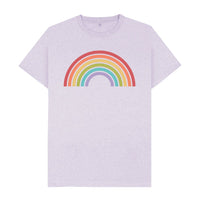 Purple Recycled Rainbow | Organic, Recycled  T-Shirt | Gender Neutral