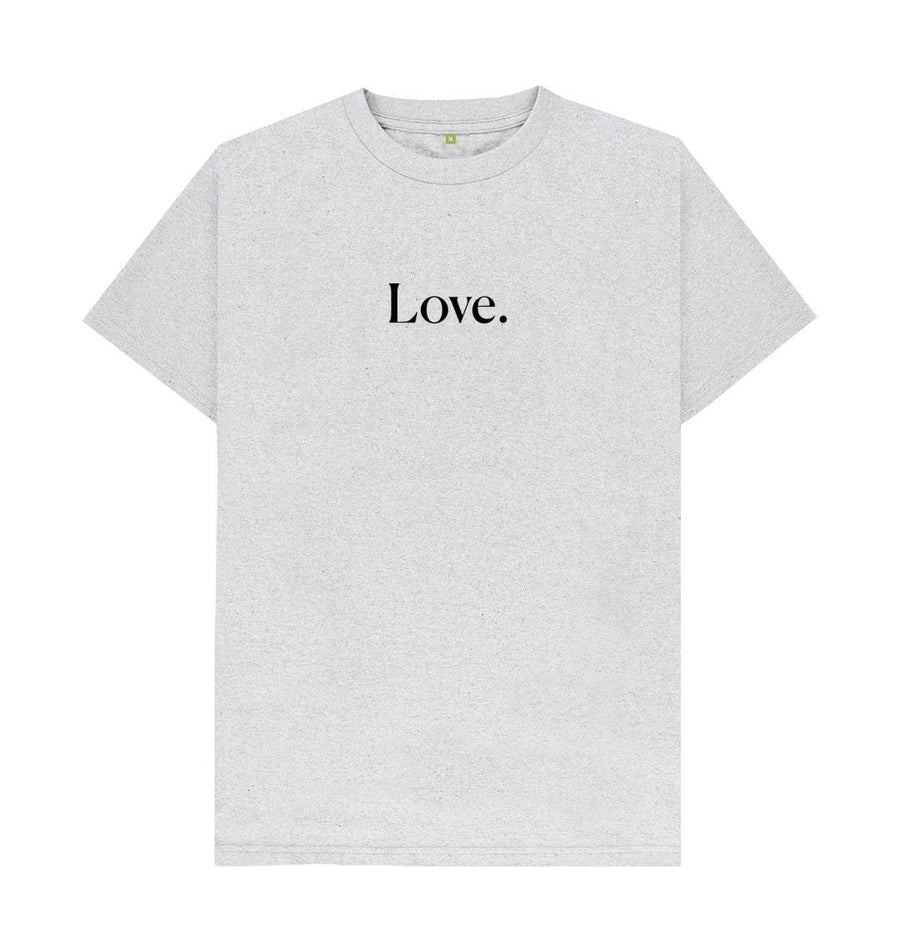 Grey Love | Organic, Recycled  T-Shirt | Gender Neutral