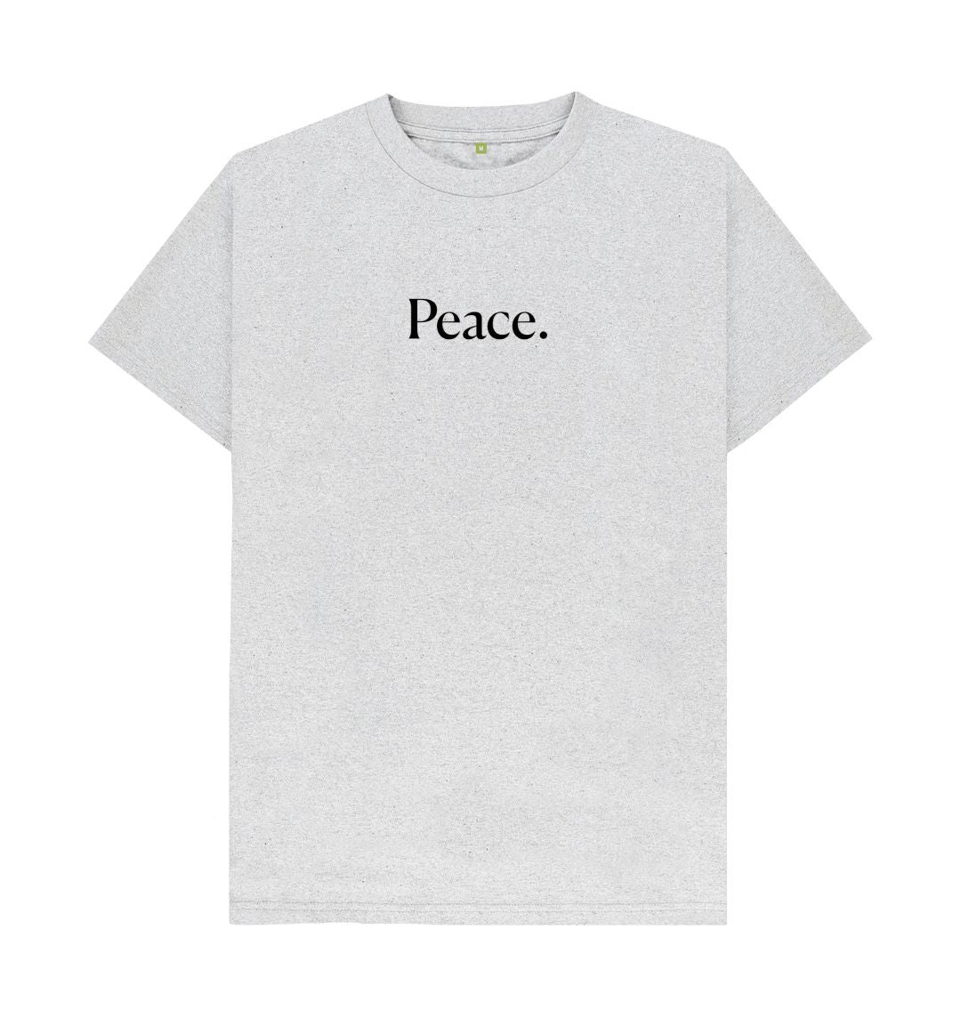 Grey Peace | Organic, Recycled  T-Shirt | Gender Neutral