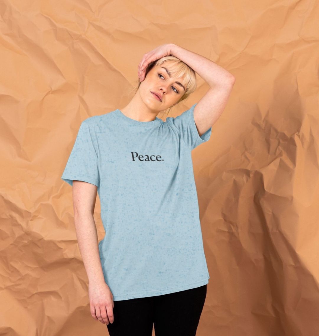 Peace | Organic, Recycled  T-Shirt | Gender Neutral